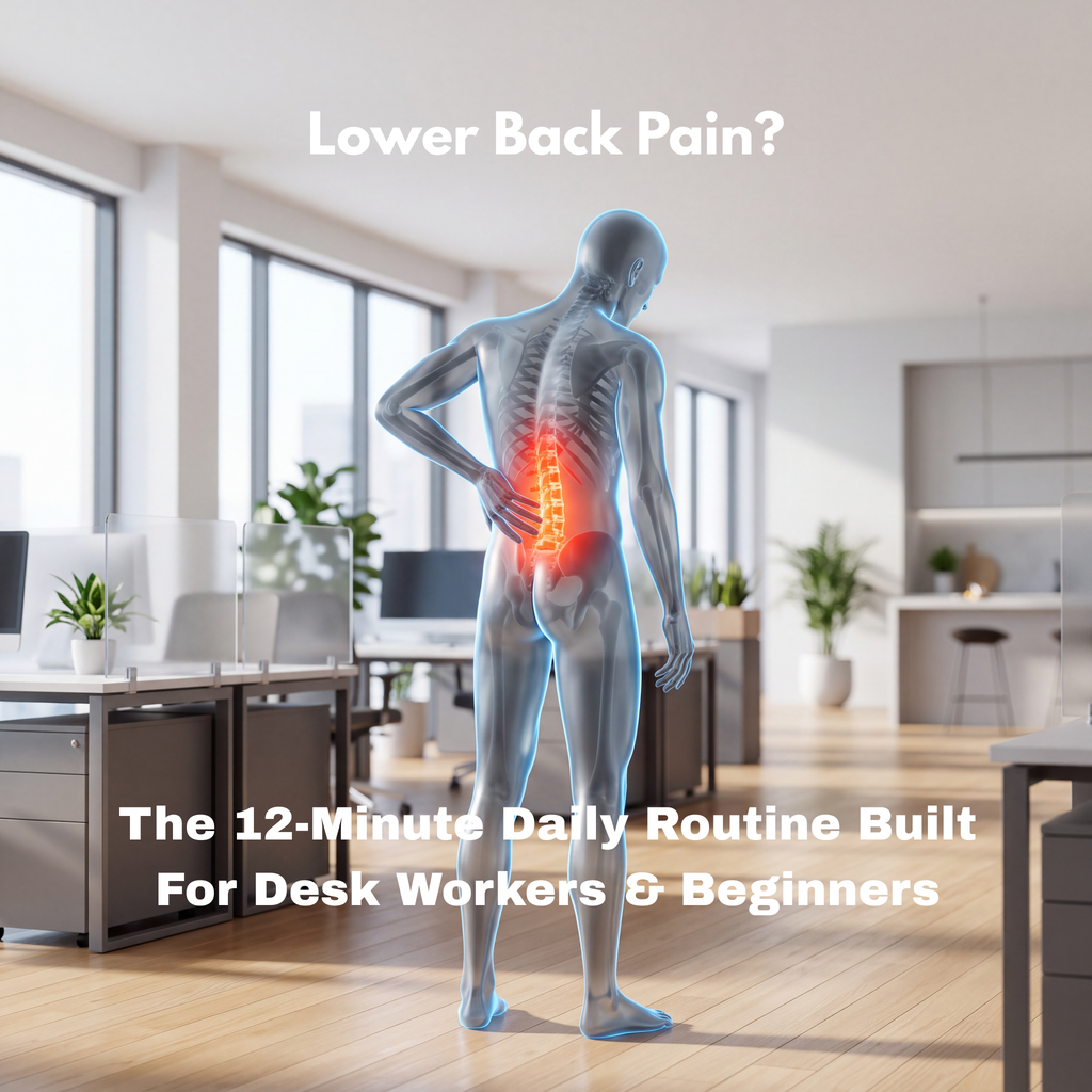 Stop Lower Back Pain Fast – 12-Minute Daily Routine for Desk Workers & Beginners