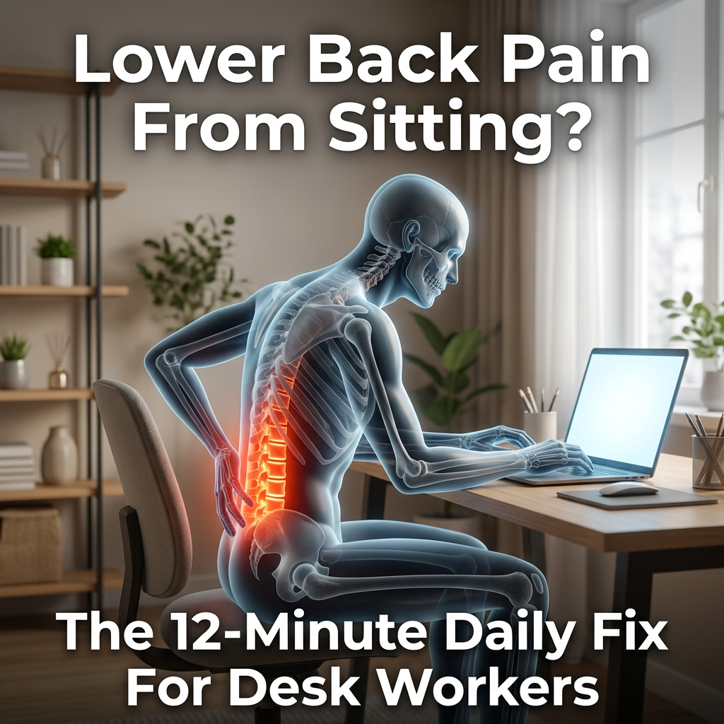 Stop Lower Back Pain Fast – 12-Minute Daily Routine for Desk Workers & Beginners